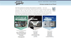 Desktop Screenshot of joesrefrigerationinc.com